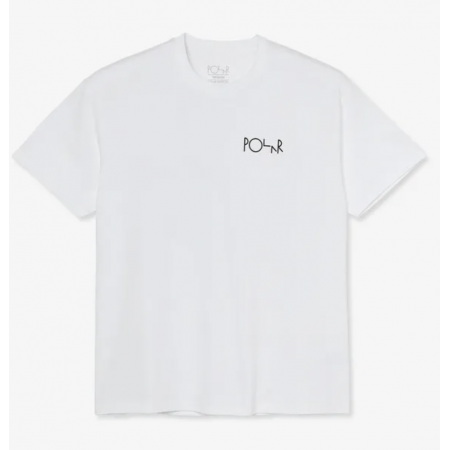 PSC-Stroke Logo Tee -White -L