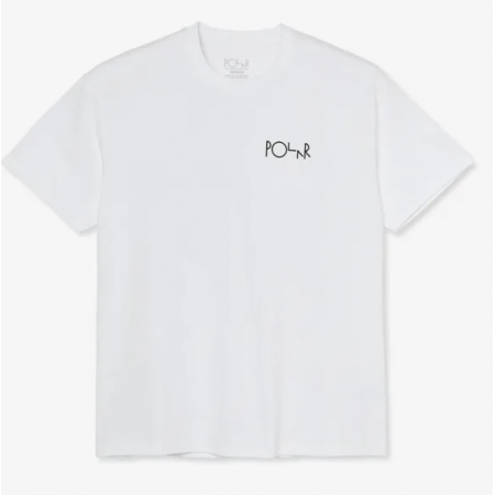 PSC-Stroke Logo Tee -White -S