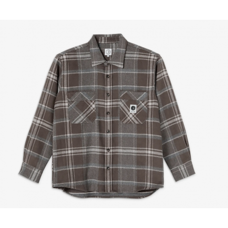 PSC-SU21-MFLANNELSHIRT-BROWN-M