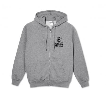 PSC-Devil Man Zip Hoodie-Heather Grey-M
