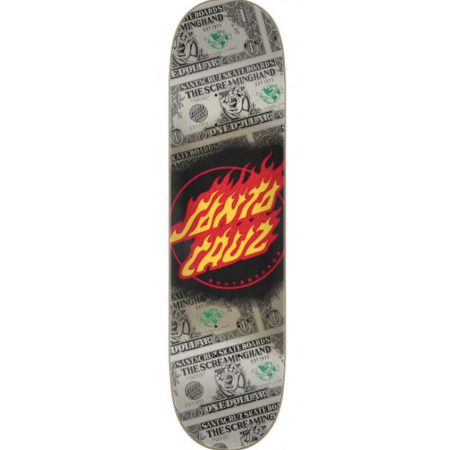 Santa Cruz Wood deck-Dollar Flame Dot 7  8.0in x 31.6in