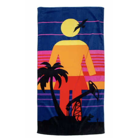GIRL RAT BEACH TOWEL