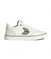 Cariuma-VALLELY Skate Vintage White Suede and Off-White Cordura Black Logo  - 10,5/43,5
