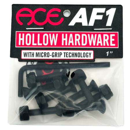 Ace AF1 HOLLOW Bolts w/ Grippers Allen 1"
