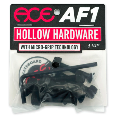 Ace AF1 HOLLOW Bolts w/ Grippers Allen 1 1/4"